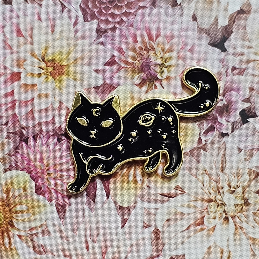 {5/$25} cosmos kitty enamel pin